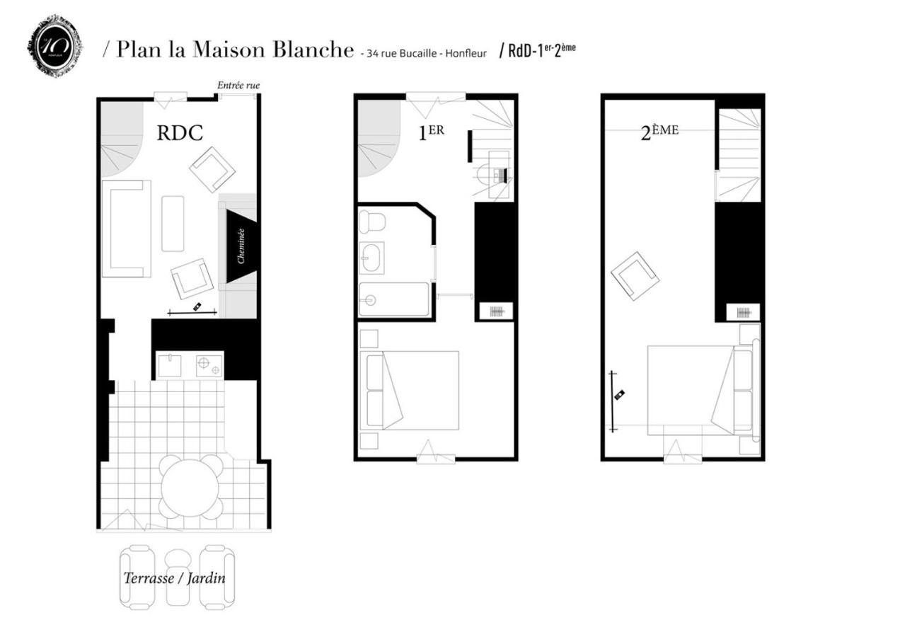 La Maison Blanche Du 10Онфльор Екстериор снимка
